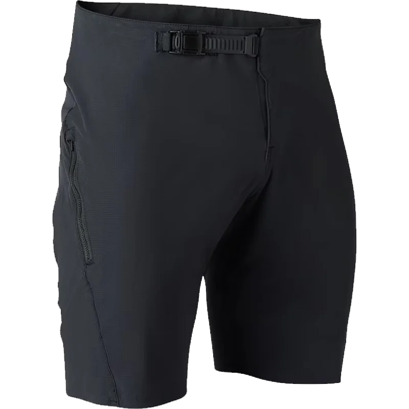 Plus Size Men's Cargo Shorts with Reflective Trim in Black for Nighttime Outdoor ActivitiesFlexair Ascent Short W/ Liner Plus Size Men's Cargo Shorts with Reflective Trim in Black for Nighttime Outdoor ActivitiesFlexair Ascent Short W/ Liner
