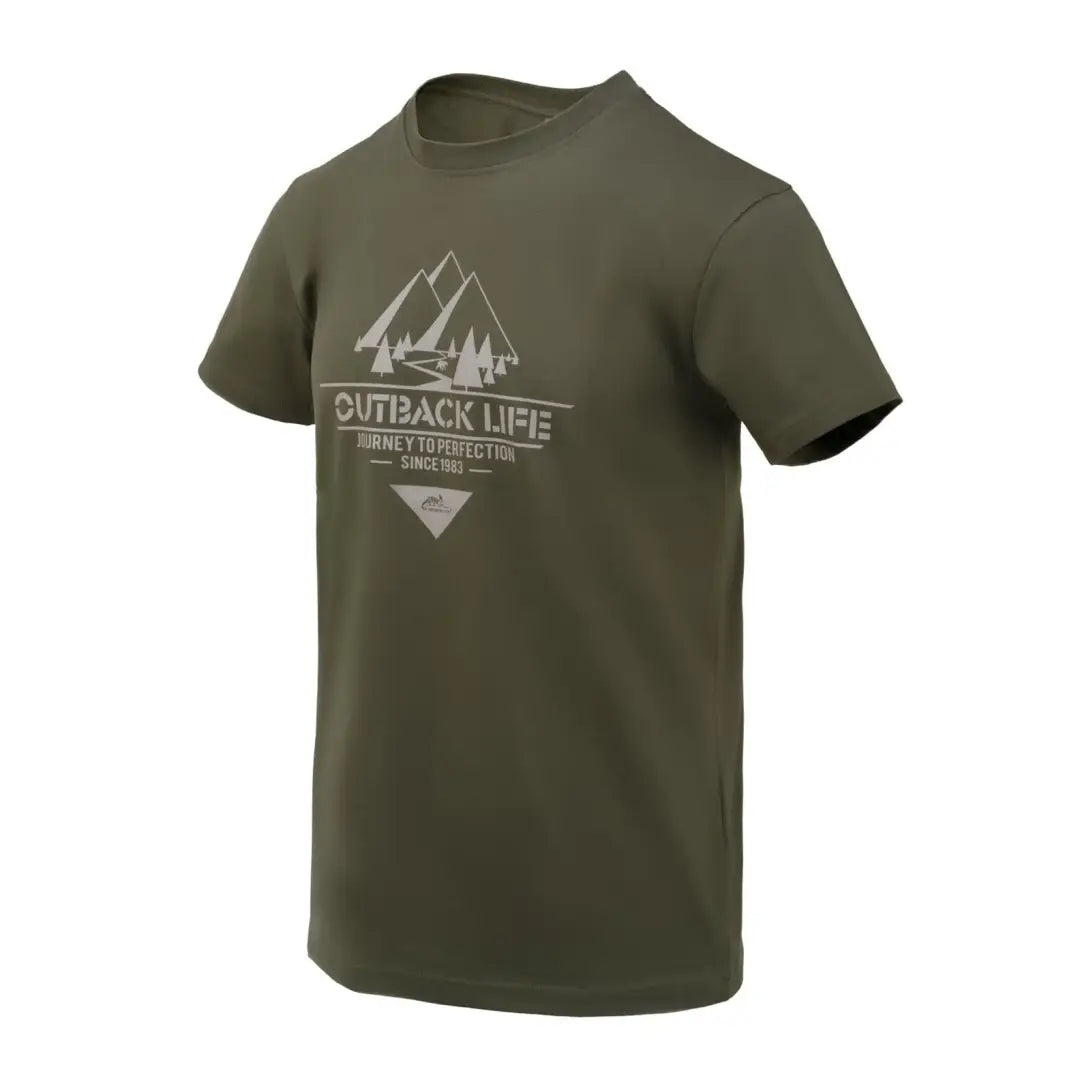 Men's distressed denim - look t - shirts with a rugged appealHelikon-Tex Outback Life Cotton T-Shirt Men's distressed denim - look t - shirts with a rugged appealHelikon-Tex Outback Life Cotton T-Shirt