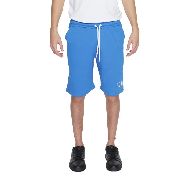 Plus Size Men's Bermuda Shorts in Navy with Belt Loops for a Classic and Tailored AppearanceIcon Cotton Men's Short Plus Size Men's Bermuda Shorts in Navy with Belt Loops for a Classic and Tailored AppearanceIcon Cotton Men's Short