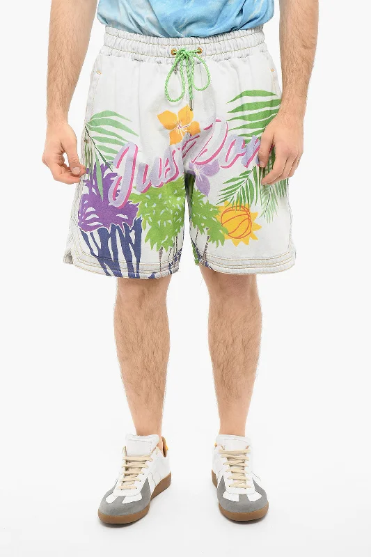 Men's Athletic Mesh Shorts in Black for High - Intensity WorkoutsJust Don ISLANDERS Denim HAWAII Shorts with Drawstring Men's Athletic Mesh Shorts in Black for High - Intensity WorkoutsJust Don ISLANDERS Denim HAWAII Shorts with Drawstring
