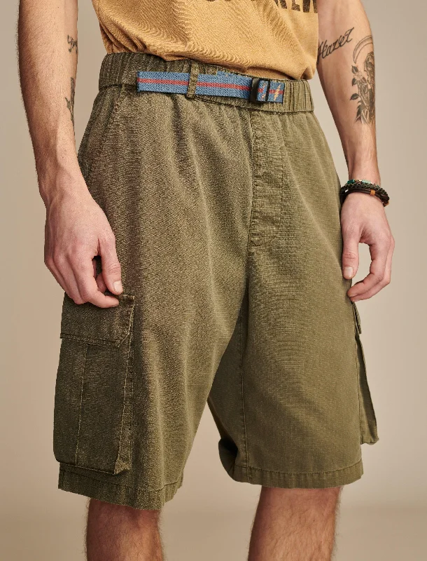 Men's Chino - Style Shorts in Tan with a Roll - Up Hem for a Versatile and Laid - Back LookLucky Brand Men's Grateful Dead Belted Cargo Short Men's Chino - Style Shorts in Tan with a Roll - Up Hem for a Versatile and Laid - Back LookLucky Brand Men's Grateful Dead Belted Cargo Short