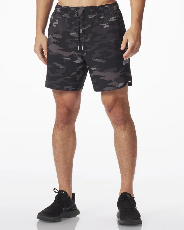 Men's Chino - Style Shorts in Tan with a Roll - Up Hem for a Versatile and Laid - Back LookLuka Short Black Camo Men's Chino - Style Shorts in Tan with a Roll - Up Hem for a Versatile and Laid - Back LookLuka Short Black Camo