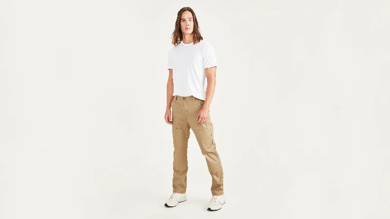 Men's Chino Shorts in Khaki for a Smart and Casual Office - Appropriate StyleMen's Straight Fit Utility Pants Men's Chino Shorts in Khaki for a Smart and Casual Office - Appropriate StyleMen's Straight Fit Utility Pants