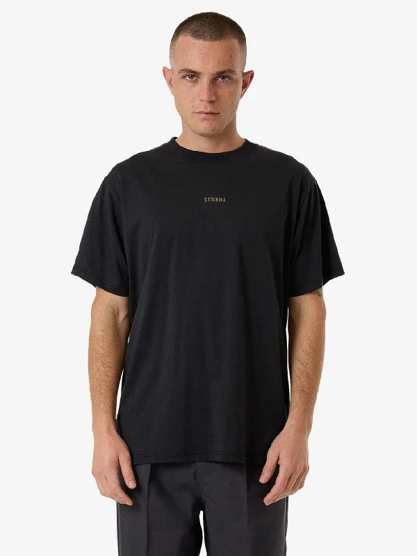 longline tank tops for menMinimal Thrills Merch Fit Tee - Faded Black