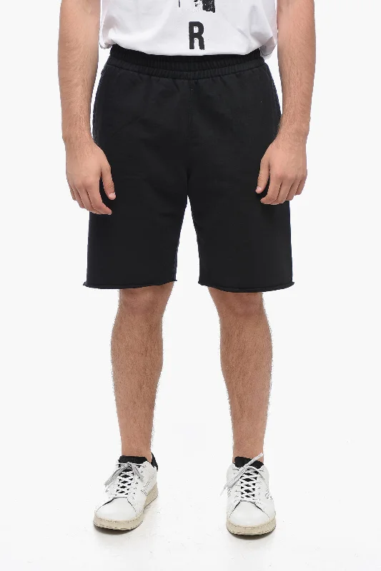 Men's Shorts with a Drawstring Waist in Brown for an Adjustable and Comfortable FitOff-White Embroidered Brushed Cotton SCRIBBLE Jogger Shorts Men's Shorts with a Drawstring Waist in Brown for an Adjustable and Comfortable FitOff-White Embroidered Brushed Cotton SCRIBBLE Jogger Shorts