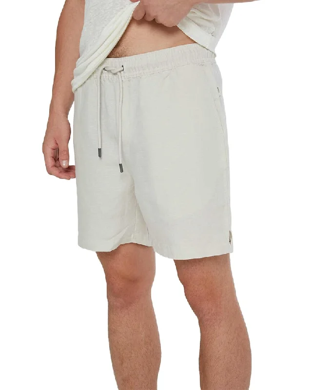 Men's Chino - Style Shorts in Tan with a Roll - Up Hem for a Versatile and Laid - Back LookOnia Air Linen-Blend Pull-On Cargo Short