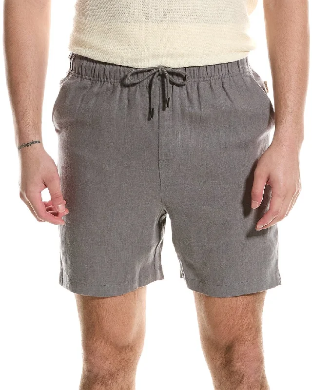 Men's Chino - Style Shorts in Tan with a Roll - Up Hem for a Versatile and Laid - Back LookOnia Linen-Blend Short Men's Chino - Style Shorts in Tan with a Roll - Up Hem for a Versatile and Laid - Back LookOnia Linen-Blend Short