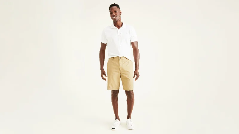 Men's Travel Shorts with Hidden Pockets in Khaki for Secure and Convenient TravelPerfect 10.5" Shorts