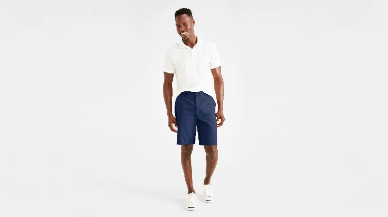 Plus Size Men's Elastic - Waist Denim Shorts in Dark Wash for a Comfortable and Stylish OptionPerfect 10.5" Shorts Plus Size Men's Elastic - Waist Denim Shorts in Dark Wash for a Comfortable and Stylish OptionPerfect 10.5" Shorts