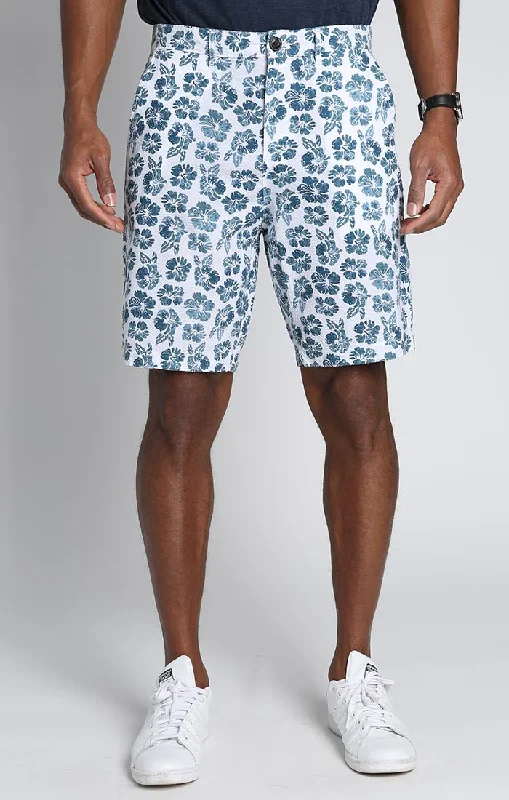WHITE FLORAL SEERSUCKER