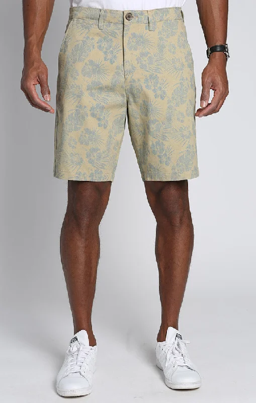 KHAKI FLORAL PRINT