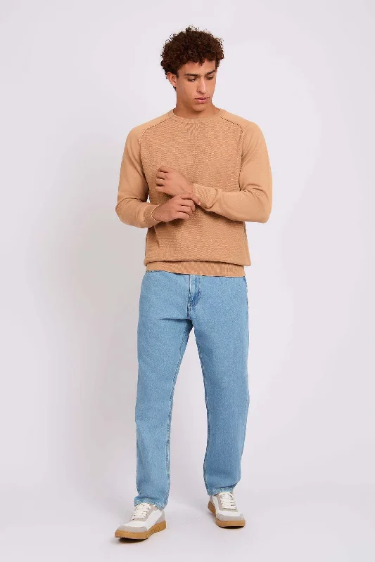 Men's Fuzzy Mohair - Blend Pullover in Light Pink for a Soft and Stylish LookPullover Men's Fuzzy Mohair - Blend Pullover in Light Pink for a Soft and Stylish LookPullover