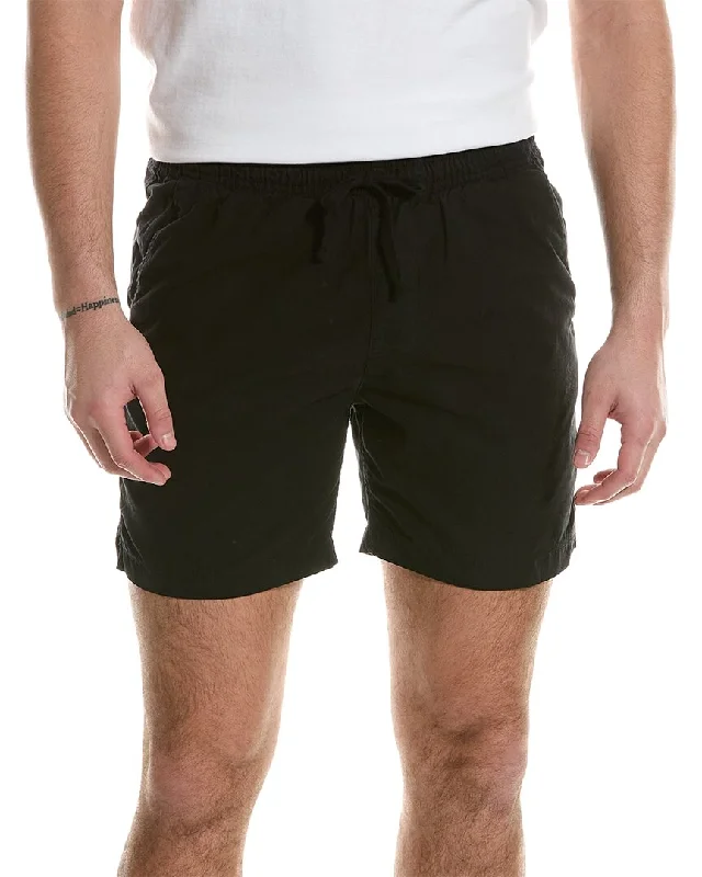 Plus Size Men's Cargo Shorts with Reflective Trim in Black for Nighttime Outdoor ActivitiesSave Khaki United Twill Easy Short