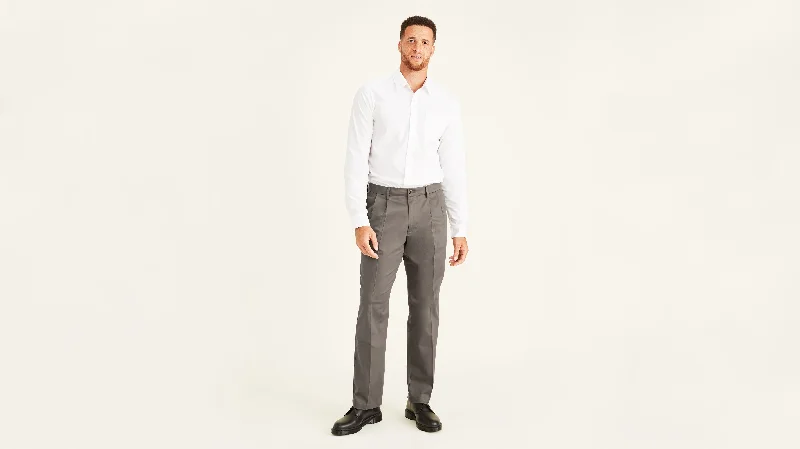 Men's Chino Shorts in Khaki for a Smart and Casual Office - Appropriate StyleSignature Khakis, Pleated, Classic Fit (Big and Tall) Men's Chino Shorts in Khaki for a Smart and Casual Office - Appropriate StyleSignature Khakis, Pleated, Classic Fit (Big and Tall)