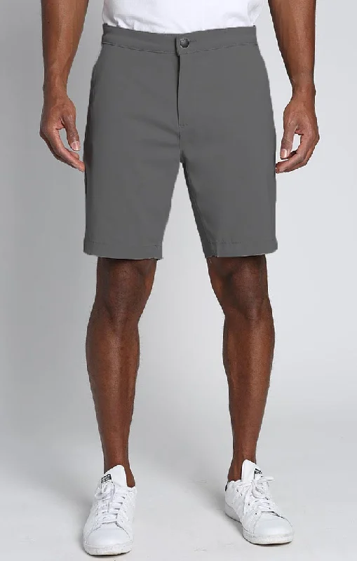 Plus Size Men's Elastic - Waist Denim Shorts in Dark Wash for a Comfortable and Stylish OptionPerformance Tech Short Plus Size Men's Elastic - Waist Denim Shorts in Dark Wash for a Comfortable and Stylish OptionPerformance Tech Short