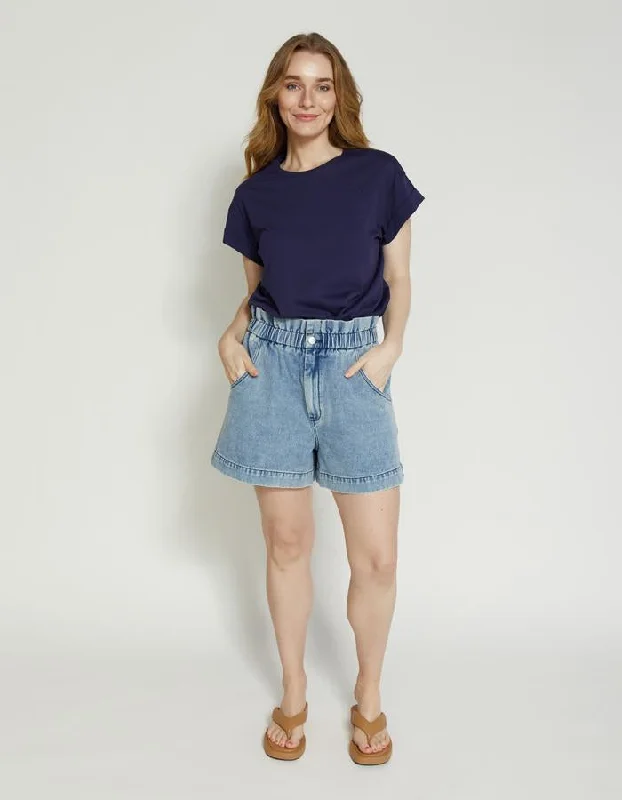Men's Camo - Print Shorts in Multicolor for a Military - Inspired LookStella + Gemma Dakota Denim Short Mid Blue