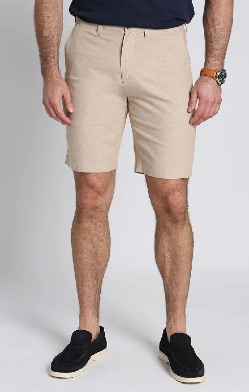 Plus Size Men's Elastic - Waist Denim Shorts in Dark Wash for a Comfortable and Stylish OptionStretch Chambray Short Plus Size Men's Elastic - Waist Denim Shorts in Dark Wash for a Comfortable and Stylish OptionStretch Chambray Short