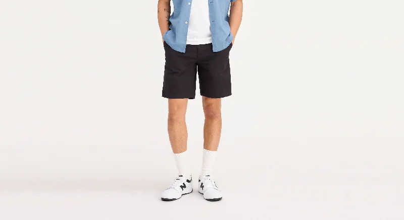Plus Size Men's Bermuda Shorts in Navy with Belt Loops for a Classic and Tailored AppearanceUltimate 9.5" Shorts Plus Size Men's Bermuda Shorts in Navy with Belt Loops for a Classic and Tailored AppearanceUltimate 9.5" Shorts