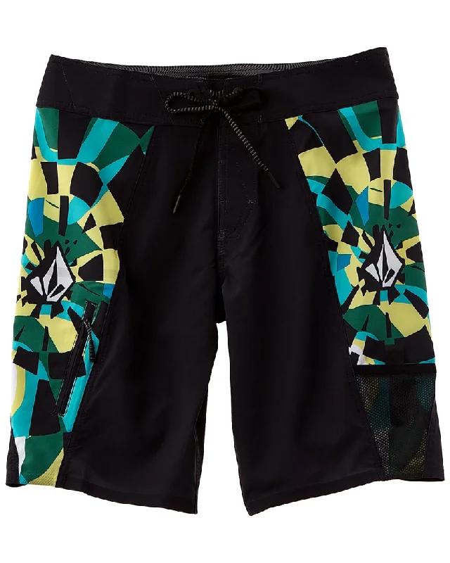 Men's Workout Shorts with a Zip Pocket in Green for Secure Storage during ExerciseVolcom Surf Vitals Robinson Men's Workout Shorts with a Zip Pocket in Green for Secure Storage during ExerciseVolcom Surf Vitals Robinson
