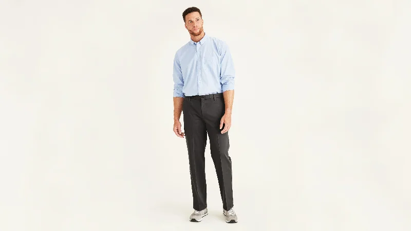 Plus Size Men's Bermuda Shorts in Navy with Belt Loops for a Classic and Tailored AppearanceWorkday Khakis, Classic Fit (Big and Tall)