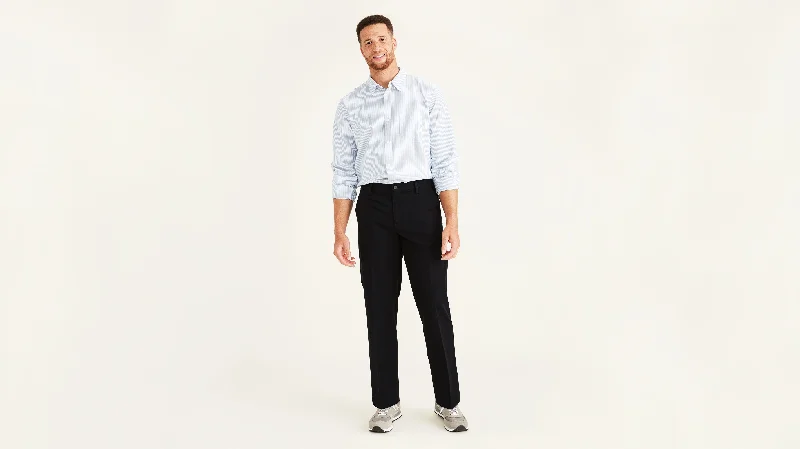 Plus Size Men's Elastic - Waist Denim Shorts in Dark Wash for a Comfortable and Stylish OptionWorkday Khakis, Classic Fit (Big and Tall) Plus Size Men's Elastic - Waist Denim Shorts in Dark Wash for a Comfortable and Stylish OptionWorkday Khakis, Classic Fit (Big and Tall)